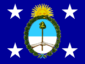 [err. Pres. flag of Argentina]